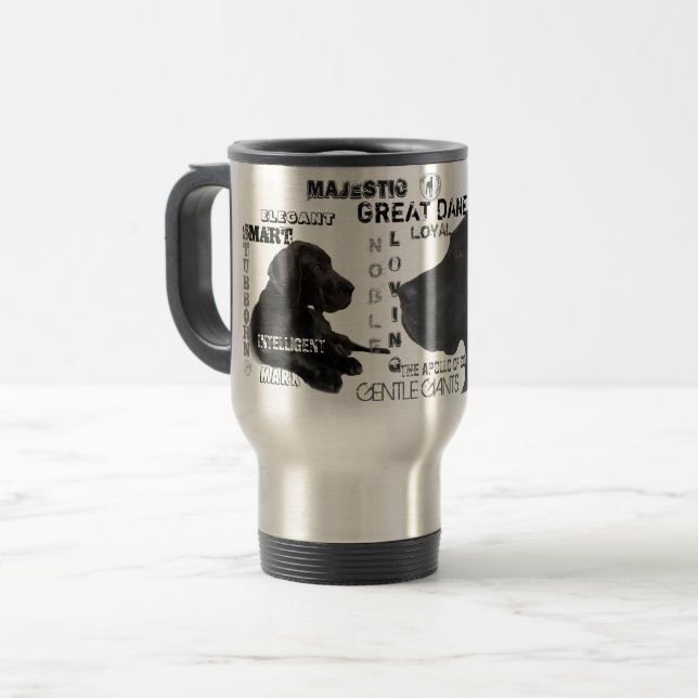 Majestic Great Danes Travel Mug (Front Left)