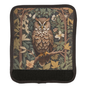 Majestic Great Horned Owl Forest Luggage Handle Wrap