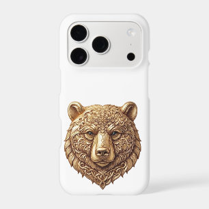 Majestic Grizzly Bear Minimalist Phone Case, Regal iPhone 17 Pro Case