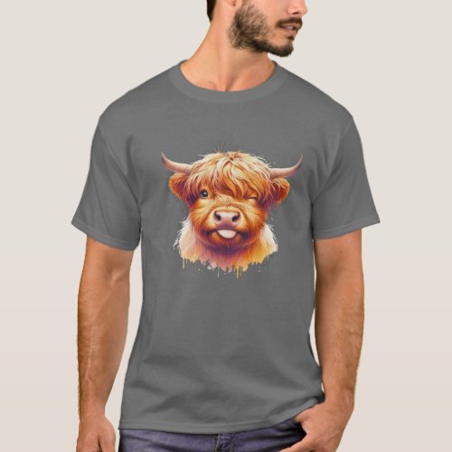 Majestic Highland Gaze  T_Shirt