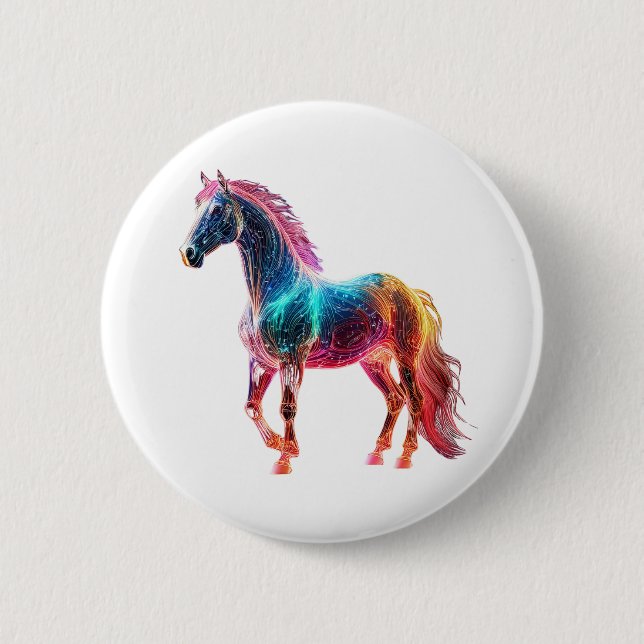 Majestic Horse Button (Front)