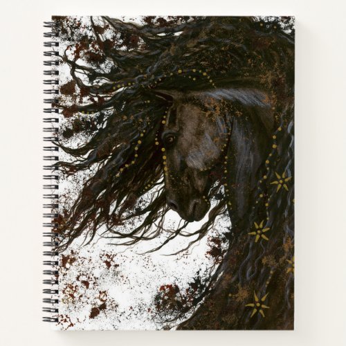 Majestic Horse by Bihrle 85 x 11 Spiral Notebook