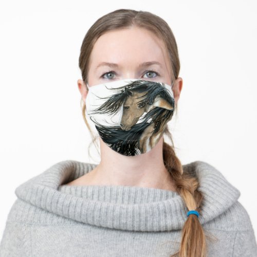 Majestic Horse by Bihrle Adult Cloth Face Mask