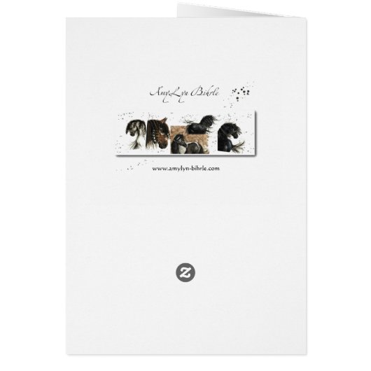 Majestic Horse by BihrLe Card (Back)