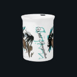 Majestic Horse by Bihrle Wild Imagination Beverage Pitcher<br><div class="desc">Part of my Majestic series of original horse paintings.</div>