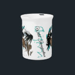 Majestic Horse by Bihrle Wild Imagination Beverage Pitcher<br><div class="desc">Part of my Majestic series of original horse paintings.</div>