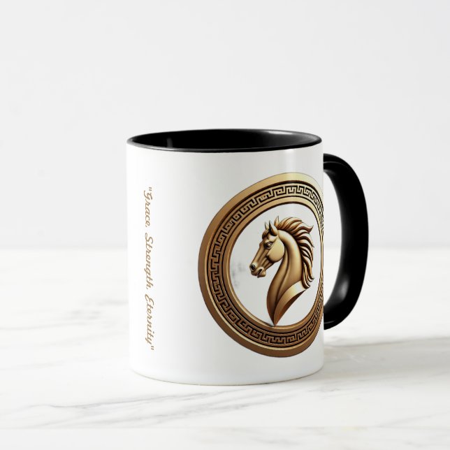 "Majestic Horse Crest" Mug (Front Right)