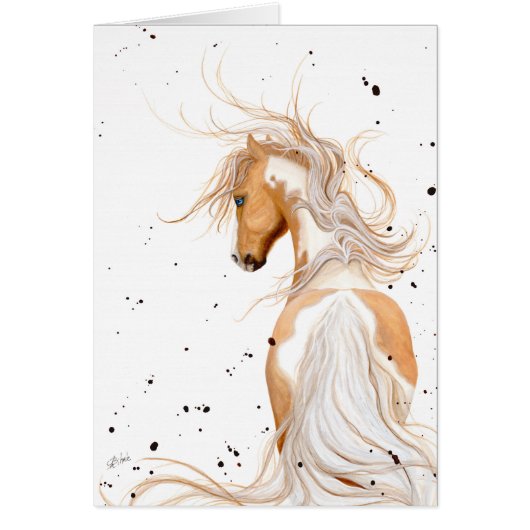 Majestic Horse Palomino by BiHrLe Card (Front)