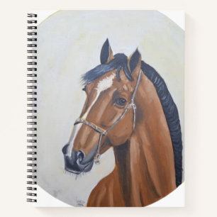 Majestic Horse Portrait T-Shirt Notebook