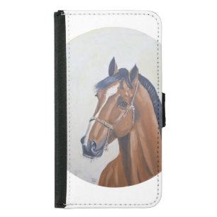Majestic Horse Portrait T-Shirt Samsung Galaxy S5 Wallet Case
