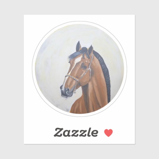 Majestic Horse Portrait T-Shirt Sticker (Sheet)