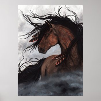 Majestic Horse Poster By Bihrle by AmyLynBihrle at Zazzle