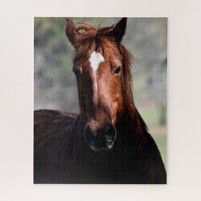 Majestic horse profile jigsaw puzzle (Vertical)