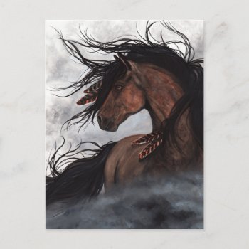 Majestic Horse Stallion Post Card By Bihrle by AmyLynBihrle at Zazzle