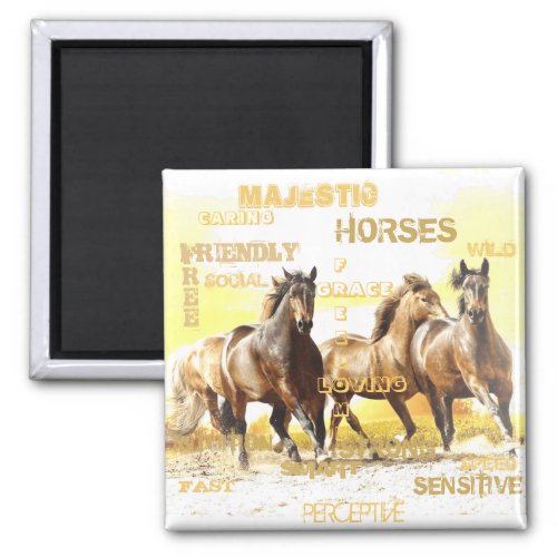 Majestic Horses Magnet
