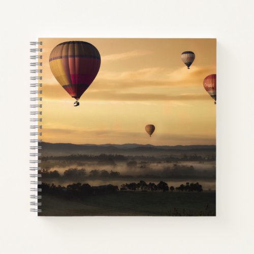 Majestic Hot Air Balloons Notebook