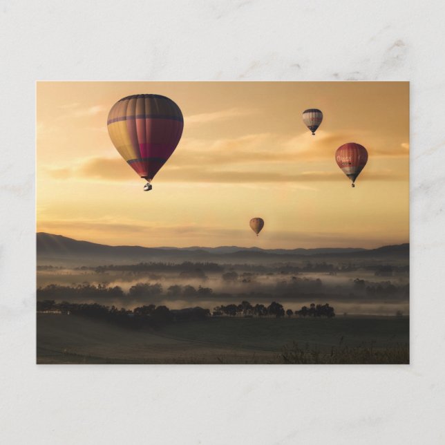 Majestic Hot Air Balloons Postcard (Front)