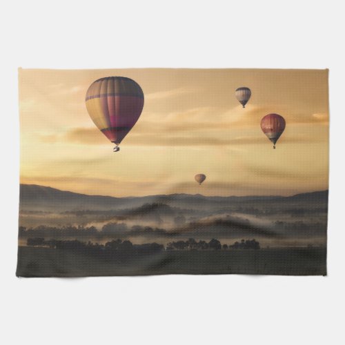 Majestic Hot Air Balloons Towel