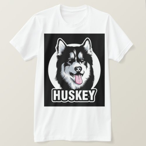 Majestic Husky Dog T_Shirt