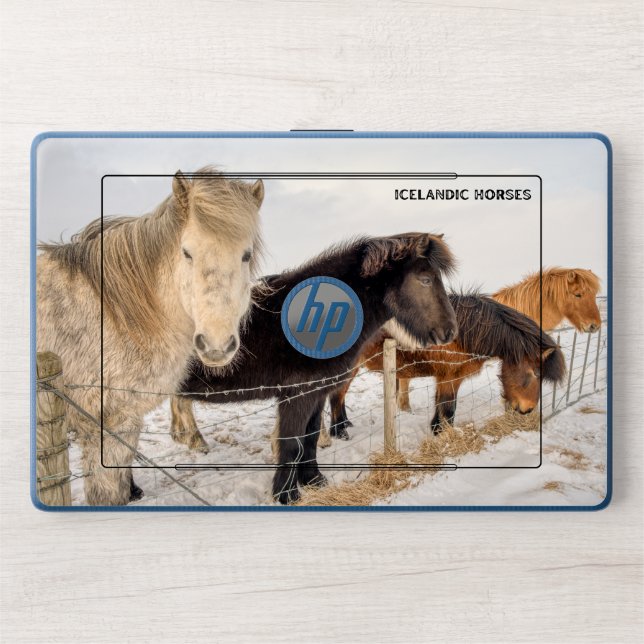 Majestic Icelandic Horses HP Laptop Skin (Front)