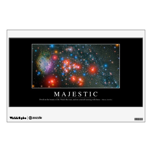 Majestic: Inspirational Quote Wall Sticker (Front)