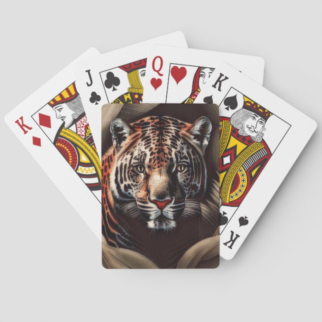 Majestic Jaguar - King Of The Jungle Poker Cards (Back)