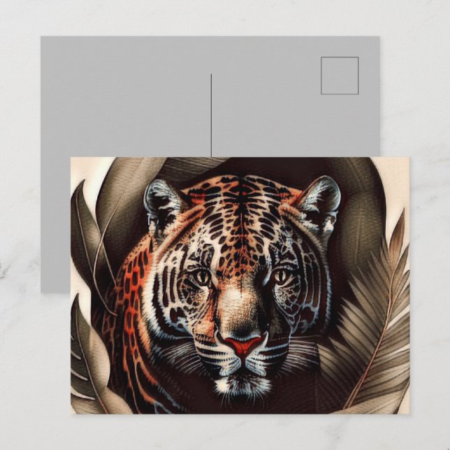 Majestic Jaguar - King Of The Jungle Postcard (Front/Back)