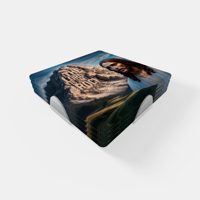 Majestic Jesus: Guardian of the Mountain Coaster Set (Set)