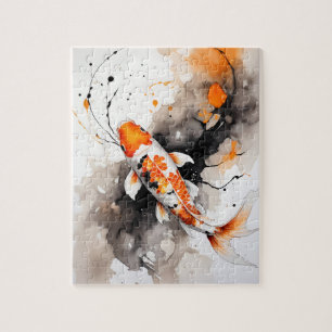 Majestic Koi Fish Jigsaw Puzzle