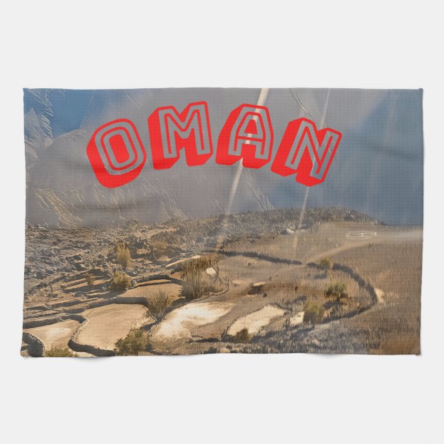 Majestic Landscapes of Oman Kitchen Towel (Horizontal)