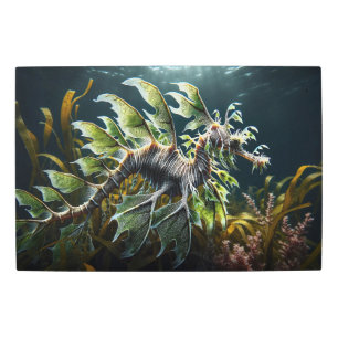 Majestic Leafy Sea Dragon: Underwater Marvel Metal Print