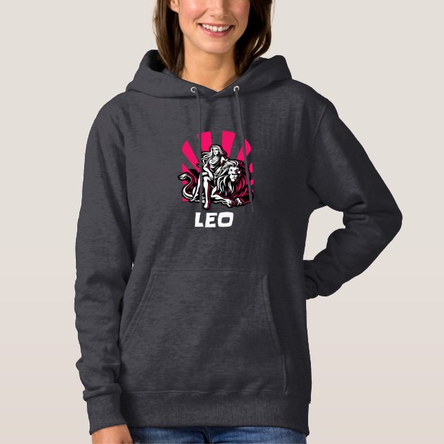 Majestic Leo Zodiac Hoodie (Front)