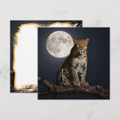 Majestic Leopard and Full Moon Blank (Front/Back)