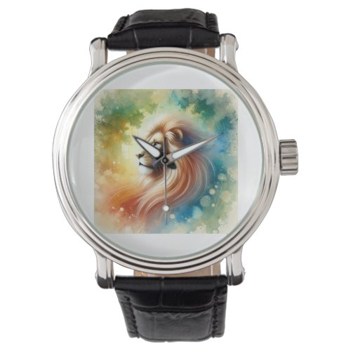 Majestic Lion 180624AREF117 _ Watercolor Watch