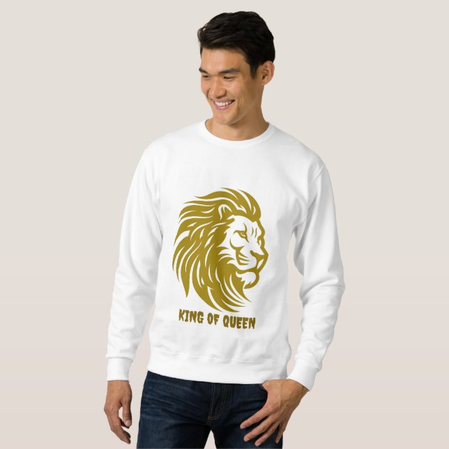 Majestic Lion and Cub Step T-Shirt Sweatshirt (Front Full)