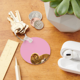 Majestic Lion and Lamb | Inspirational Wildlife Keychain