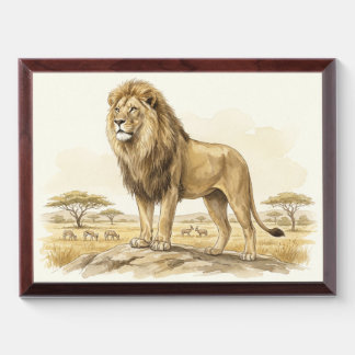 Majestic Lion Award Plaque