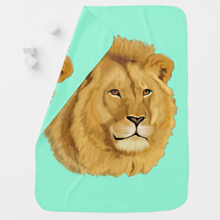 lion baby blanket