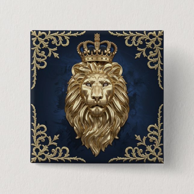 Majestic Lion Button (Front)