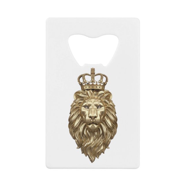 Majestic Lion Credit Card Bottle Opener (Front)