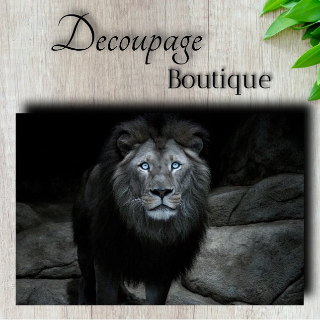 Majestic Lion Decoupage Tissue Paper (Majestic Lion Decoupage Tissue Paper)