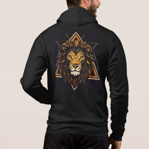Majestic Lion Design Hoodie for the Bold  Fearles