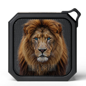 Majestic Lion Face with Blue Eyes | Wildlife Anima Bluetooth Speaker