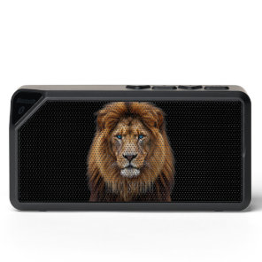 Majestic Lion Face with Blue Eyes | Wildlife Anima Bluetooth Speaker