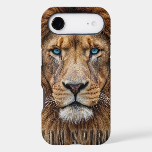 Majestic Lion Face with Blue Eyes Wildlife Anima iPhone 17 Air Case