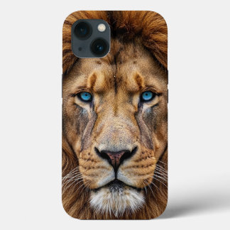 Majestic Lion Face with Blue Eyes | Wildlife Anima iPhone 13 Case