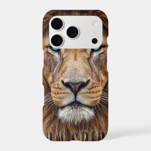 Majestic Lion Face with Blue Eyes Wildlife Anima iPhone 17 Pro Case