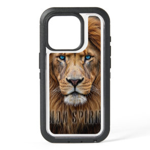 Majestic Lion Face with Blue Eyes | Wildlife Anima iPhone 15 Pro Case