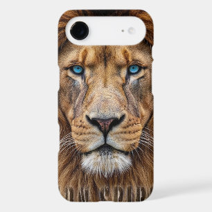 Majestic Lion Face with Blue Eyes Wildlife Anima iPhone 17 Air Case