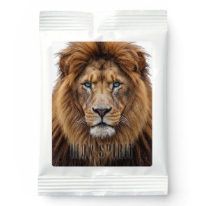 Majestic Lion Face with Blue Eyes | Wildlife Anima Lemonade Drink Mix